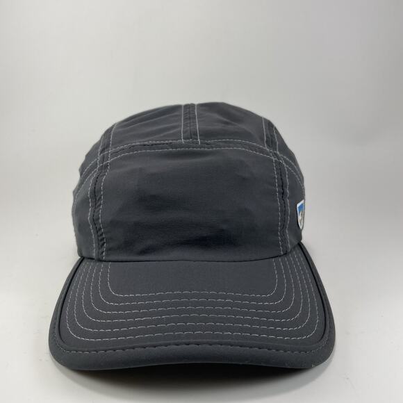 Kuhl 5-Panel Camp Hiking Outdoor Adjustable Cap Hat Cotton Nylon Navy Blue - Picture 1 of 9